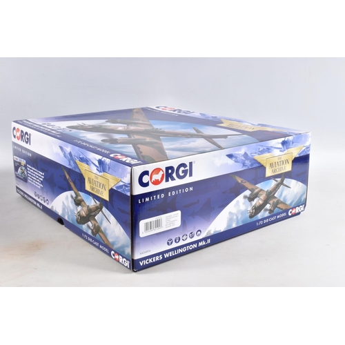 70 - TWO BOXED LIMITED EDITION CORGI AVIATION ARCHIVE 1:72 SCALE MODEL DIECAST AIRCRAFTS, the first is a ... 