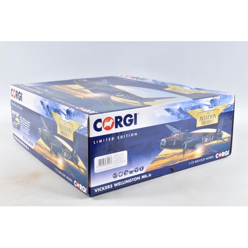 70 - TWO BOXED LIMITED EDITION CORGI AVIATION ARCHIVE 1:72 SCALE MODEL DIECAST AIRCRAFTS, the first is a ... 