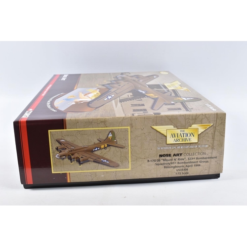 71 - A BOXED LIMITED EDITION CORGI AVIATION ARCHIVE NOSE ART COLLECTION B-17G FLYING FORTRESS 'MOUNT N' R... 