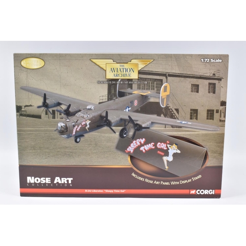 72 - A BOXED LIMITED EDITION CORGI AVIATION ARCHIVE NOSE ART COLLECTION B-24J LIBERATOR ' SLEEPY TIME GAL... 