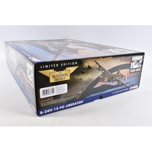 74 - A BOXED LIMITED EDITION CORGI AVIATION ARCHIVE WAR IN EUROPE 1939-1945 B-24H-15-FO LIBERATOR 1:72 SC... 