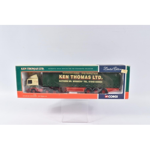 75 - THREE CORGI LIMITED EDITION 1:50 SCALE MODEL TRANSPORT TRUCKS, the first is a Ken Abram LTD Foden Ap... 