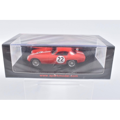 79 - FIVE BOXED SPARK MODELS MINIMAX VEHICLES, to include a H. Herrmann - H. Linge Porsche 906 6th 24H Da... 