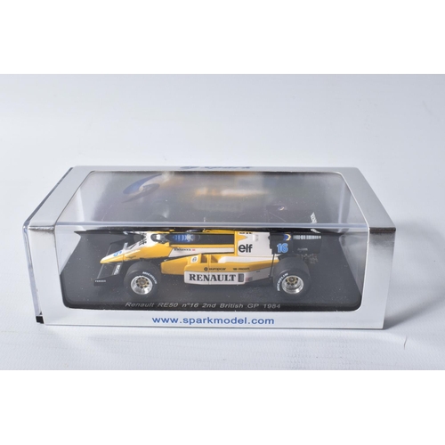 80 - FIVE BOXED SPARK MODELS MINIMAX VEHICLES, to include a 1993 Rocket By Gordon Murray, numbered S3152,... 