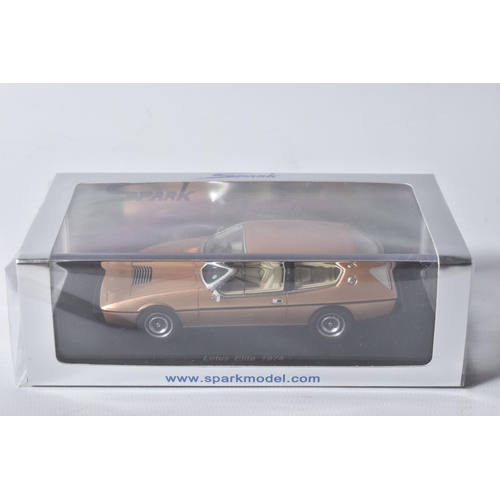 81 - FIVE BOXED SPARK MODELS MINIMAX VEHICLES, to include a Lotus Elite Type 14 1958, numbered S5064, met... 