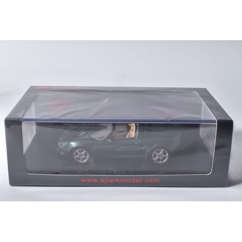 81 - FIVE BOXED SPARK MODELS MINIMAX VEHICLES, to include a Lotus Elite Type 14 1958, numbered S5064, met... 