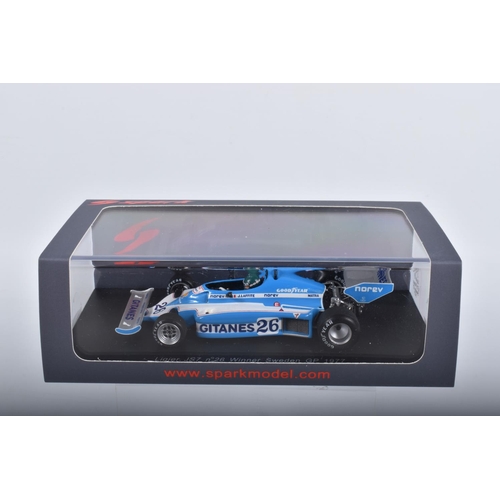 82 - FIVE BOXED SPARK MODELS MINIMAX VEHICLES, to include a TVR Sagaris 2005, numbered S0221, metallic br... 