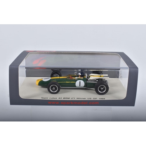 83 - FIVE BOXED SPARK MODELS MINIMAX VEHICLES, to include a Bruno Giacomelli Alfa Romeo 179C no23 3rd Las... 