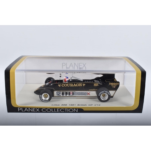 84 - FIVE BOXED SPARK MODELS MINIMAX VEHICLE, to include Graham Hill Team Lotus 43 BRM no8 South African ... 