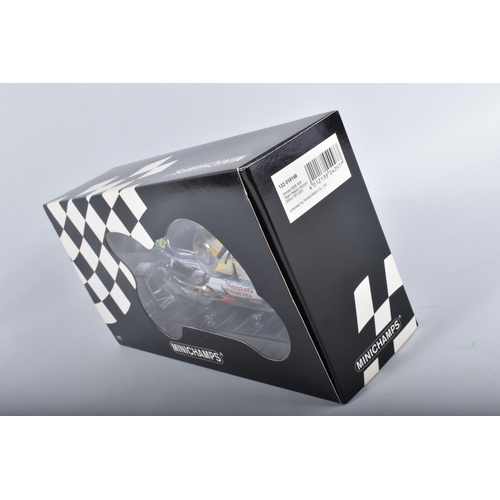 87 - TWO BOXED MINICHAMPS PAULS MODEL ART MOTORCYCLE MODELS 1:12 SCALE, the first is a Honda RC211V Repso... 