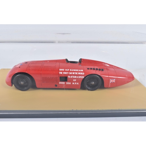 A BOXED BIZARRE BZ411 SUNBEAM 1000HP 1927 1:43 SCALE MODEL, in red, appears  in new condition inside