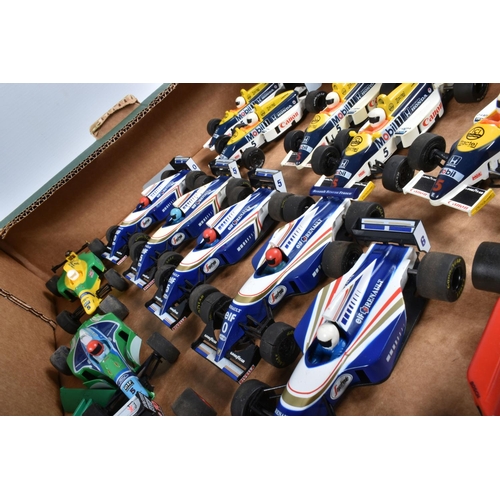 94 - A QUANTITY OF UNBOXED SCALEXTRIC F1 RACING CARS, 1970's and later, some with minor damage and/or mis... 