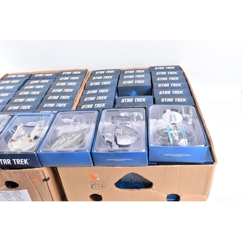 97 - A QUANTITY OF BOXED EAGLEMOSS STAR TREK THE OFFICIAL STARSHIPS COLLECTION MODELS, 64 models, all app... 