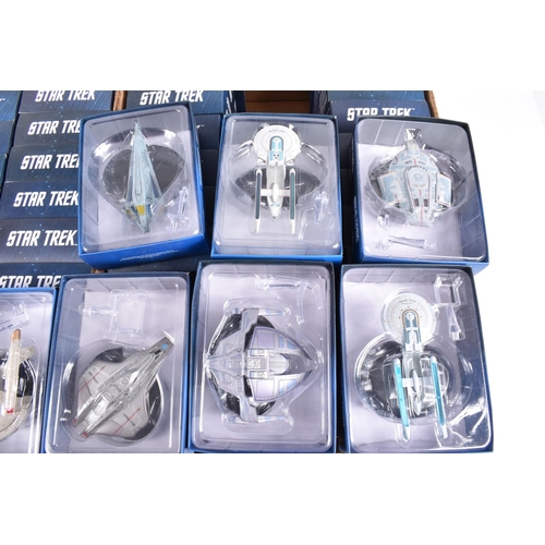 97 - A QUANTITY OF BOXED EAGLEMOSS STAR TREK THE OFFICIAL STARSHIPS COLLECTION MODELS, 64 models, all app... 