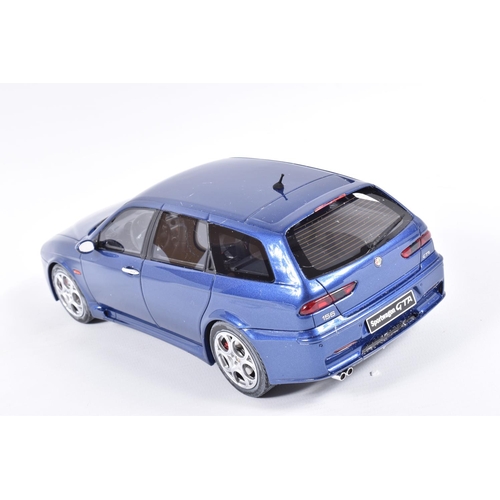 102 - A BOXED OTTO MOBILE MODELS ALFA ROMEO 156GTA SW MODEL VEHICLE, numbered OT156 UV1, dark blue in colo... 