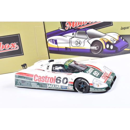 105 - A BOXED EXOTO JAGUAR XJR-9 IMSA NO.60 TONY PIERRE 1:18 SCALE MODEL, numbered MTB00108, white body wi... 