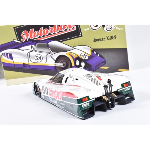 105 - A BOXED EXOTO JAGUAR XJR-9 IMSA NO.60 TONY PIERRE 1:18 SCALE MODEL, numbered MTB00108, white body wi... 