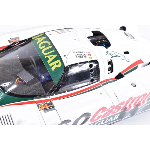 105 - A BOXED EXOTO JAGUAR XJR-9 IMSA NO.60 TONY PIERRE 1:18 SCALE MODEL, numbered MTB00108, white body wi... 