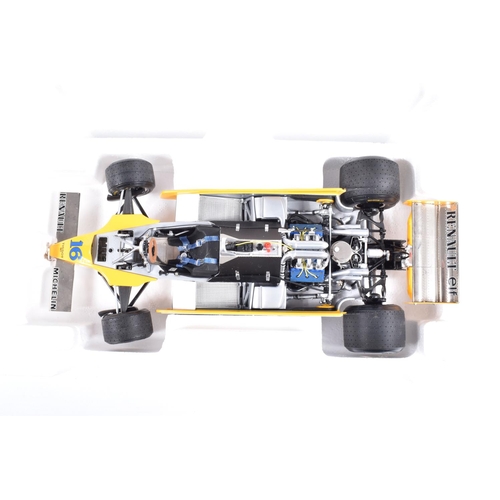 115 - A BOXED EXOTO GRAND PRIX CLASSICS RENAULT RE-20 TURBO RENE ARNOUX 1:18 SCALE MODEL VEHICLE, numbered... 