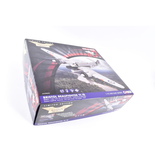 116 - TWO BOXED LIMITED EDITION CORGI AVIATION ARHCHIVE MODEL DIECAST AIRCRAFTS, the first is a Cold War 1... 