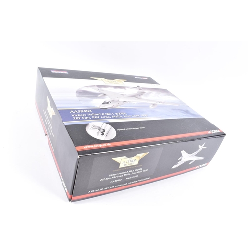 116 - TWO BOXED LIMITED EDITION CORGI AVIATION ARHCHIVE MODEL DIECAST AIRCRAFTS, the first is a Cold War 1... 