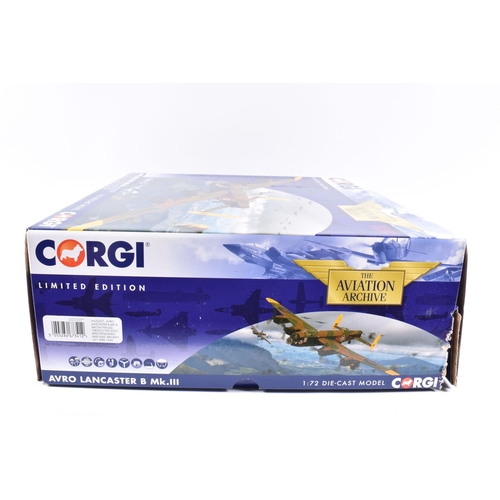 118 - A BOXED LIMITED EDITION CORGI AVIATION ARCHIVE AVRO LANCASTER B Mk.III 1:72 SCALE MODEL DIECAST AIRC... 