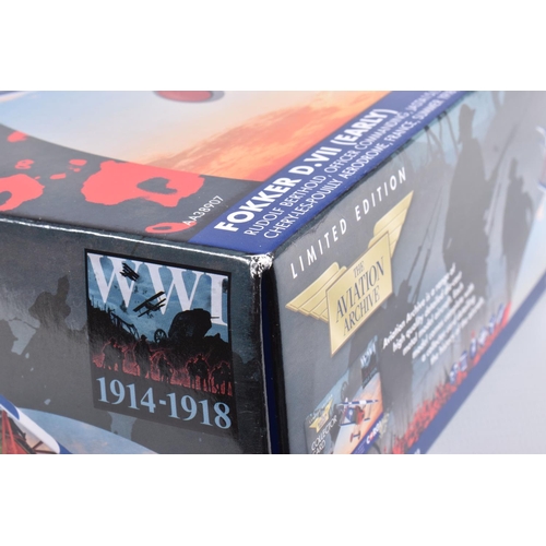 132 - THREE BOXED LIMITED EDITION CORGI AVIATION ARCHIVE WWI 1914-1918 1:48 SCALE DIECAST MODEL AIRCRAFTS,... 