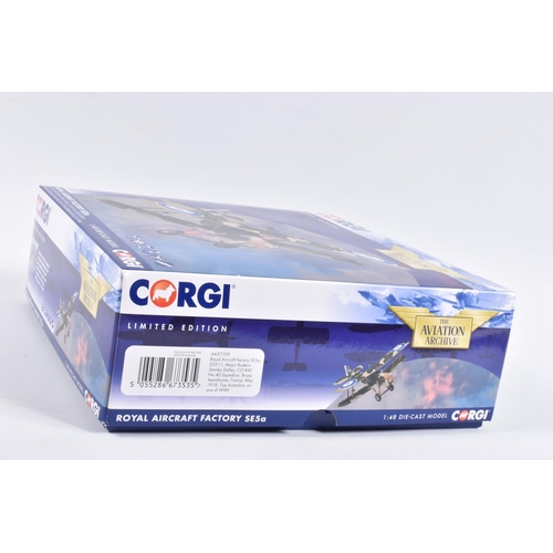 133 - THREE BOXED LIMITED EDITION CORGI AVIATION ARCHIVE DIECAST MODEL AIRCRAFTS, the first is a Curtiss T... 