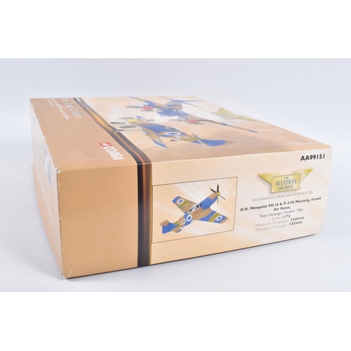 TWO BOXED LIMITED CORGI AVIATION ARCHIVE MODEL AIRCRAFTS, the first a 1:32  scale World War II Fleet