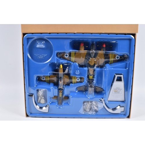 143 - TWO BOXED LIMITED CORGI AVIATION ARCHIVE MODEL AIRCRAFTS, the first a 1:32 scale World War II Fleet ... 