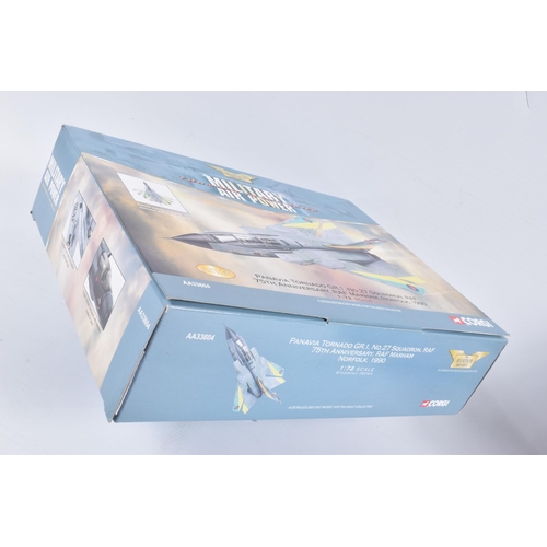 144 - FOUR BOXED LIMITED EDITION CORGI AVIATION ARCHIVE MILITARY AIR POWER THUNDER IN THE SKIES MODEL AIRC... 