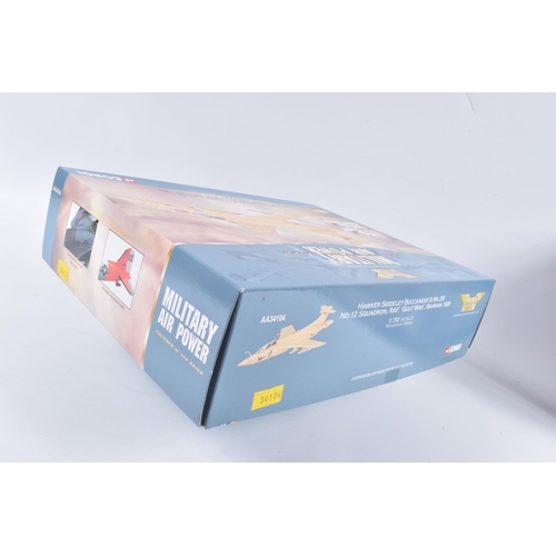 144 - FOUR BOXED LIMITED EDITION CORGI AVIATION ARCHIVE MILITARY AIR POWER THUNDER IN THE SKIES MODEL AIRC... 