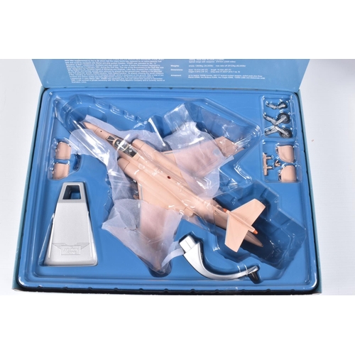 144 - FOUR BOXED LIMITED EDITION CORGI AVIATION ARCHIVE MILITARY AIR POWER THUNDER IN THE SKIES MODEL AIRC... 