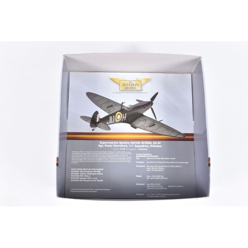 145 - THREE BOXED LIMITED EDITION 1:72 SCALE CORGI AVIATION ARCHIVE WORLD WAR II MODEL AIRCRAFTS, the firs... 