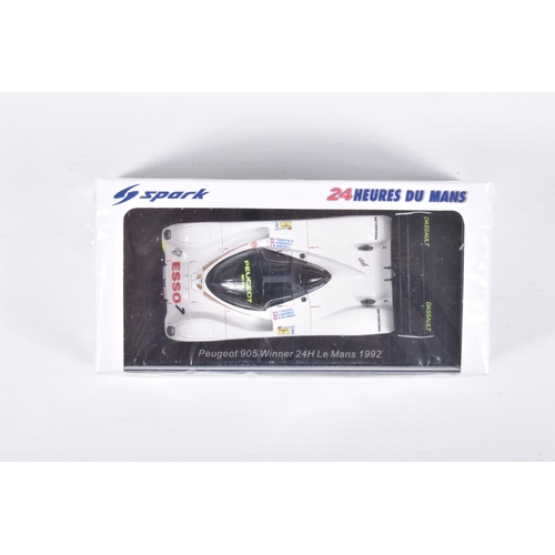 147 - FIVE BOXED LE MANS SPARK MODELS MINIMAX VEHICLES, the first is a Porsche 911 GT1 winner 24H Le Mans ... 