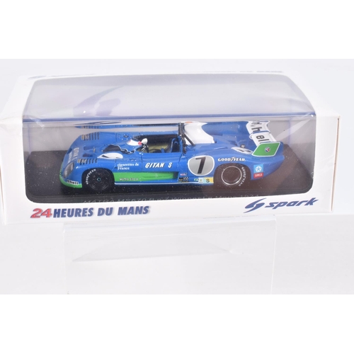 148 - FIVE BOXED LE MANS SPARK MODELS MINIMAX VEHICLES,  the first is a Aston Martin DBR 1 Winner 24H Le M... 