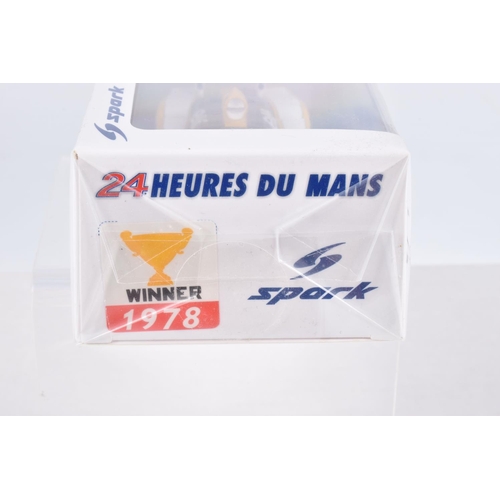 148 - FIVE BOXED LE MANS SPARK MODELS MINIMAX VEHICLES,  the first is a Aston Martin DBR 1 Winner 24H Le M... 