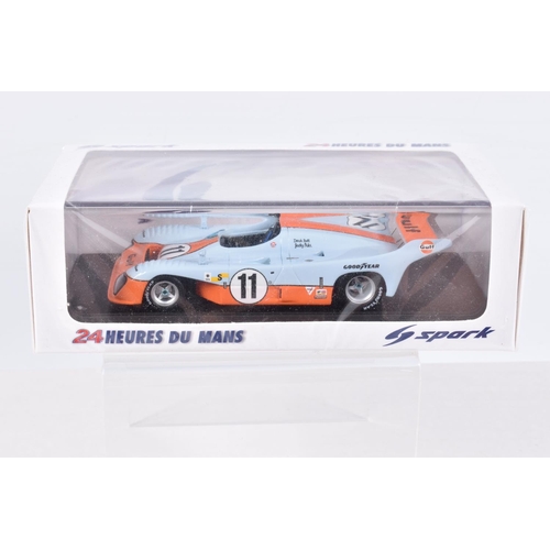 148 - FIVE BOXED LE MANS SPARK MODELS MINIMAX VEHICLES,  the first is a Aston Martin DBR 1 Winner 24H Le M... 