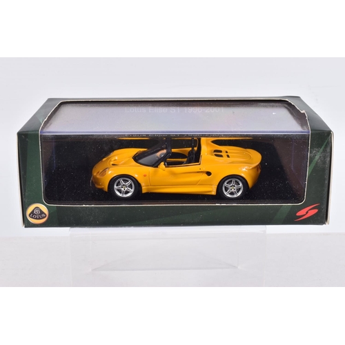 149 - FIVE BOXED SPARK MODELS MINIMAX VEHICLES, the first is a 1980 Lotus Elite S2 Essex, numbered S2190, ... 