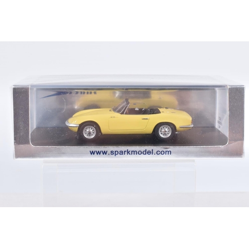 149 - FIVE BOXED SPARK MODELS MINIMAX VEHICLES, the first is a 1980 Lotus Elite S2 Essex, numbered S2190, ... 