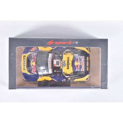 150 - FOUR BOXED SPARK MODELS MINIMAX VEHICLES, the first is a Lancia Delta HF Intergrale EVO Winner Rally... 