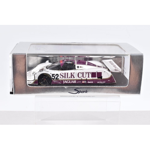 151 - SIX BOXED SPARK MODELS MINIMAX VEHICLES, the first is a Jaguar XJR6 no.52 LM 1986, B. Redman - H. He... 