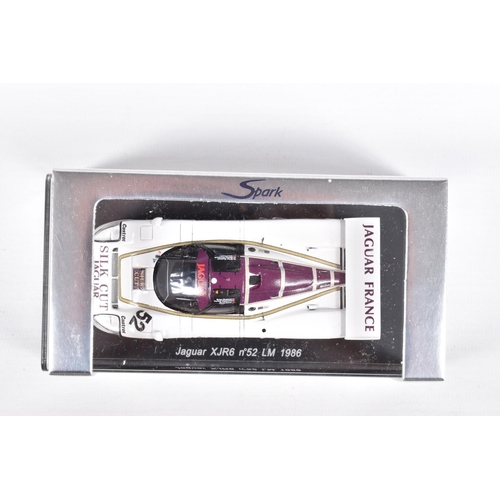 151 - SIX BOXED SPARK MODELS MINIMAX VEHICLES, the first is a Jaguar XJR6 no.52 LM 1986, B. Redman - H. He... 