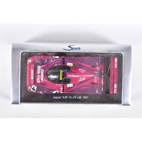 151 - SIX BOXED SPARK MODELS MINIMAX VEHICLES, the first is a Jaguar XJR6 no.52 LM 1986, B. Redman - H. He... 