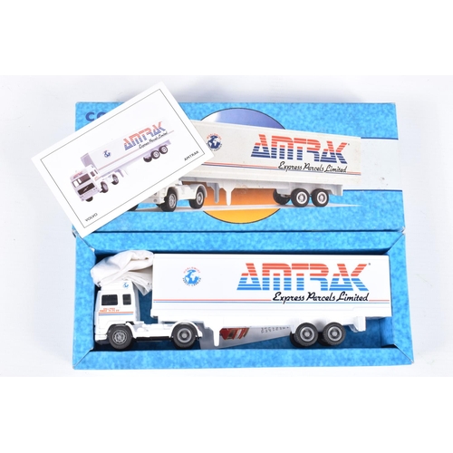 154 - A QUANTITY OF MAINLY BOXED CORGI SUPERHAULERS LORRIES/TRUCKS, to include limited edition Amtrak box ... 