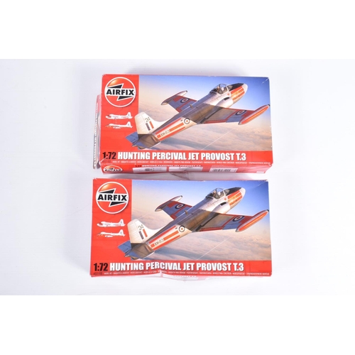 155 - NINE AIRFIX UNBUILT BOXED  MILITARY AIRCRAFT MODEL KITS, to include four 1:48 scale models, the firs... 