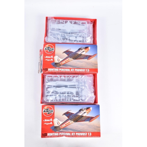 155 - NINE AIRFIX UNBUILT BOXED  MILITARY AIRCRAFT MODEL KITS, to include four 1:48 scale models, the firs... 