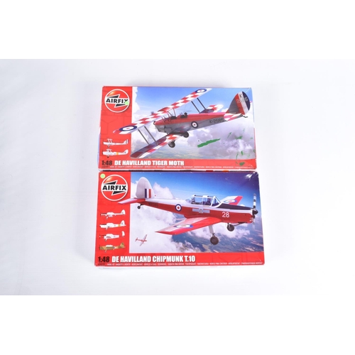 155 - NINE AIRFIX UNBUILT BOXED  MILITARY AIRCRAFT MODEL KITS, to include four 1:48 scale models, the firs... 