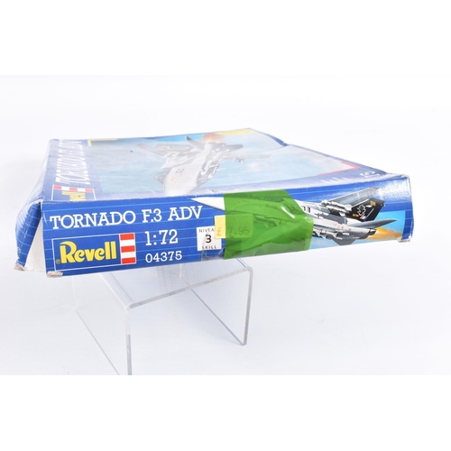 159 - FIVE REVELL UNBUILT BOXED MODEL AIRCRAFT KITS, to include a 1:72 scale  Tornando F.3 ADV, kit no. 04... 