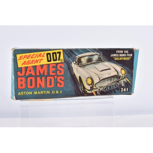 172 - A BOXED CORGI TOYS SPECIAL AGENT 007 JAMES BOND'S ASTON MARTIN D.B.5 DIECAST VEHICLE,  numbered 261,... 